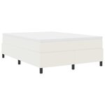 vidaXL Cadre de lit plateforme Crème 160 x 200 cm