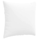 vidaXL Coussins de canapé 2 Pièces Blanc 50 x 50 cm tissu