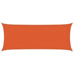 vidaXL Voile d'ombrage 160 g/m² Orange 2x4 5 m PEHD