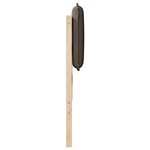 vidaXL Tête de lit capitonnée Gris Naturel et Clair 200 cm Pin massif