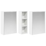 vidaXL Ensemble de Meubles de Salle de Bain 3 Pièces 106 x 16 x 62 5 cm