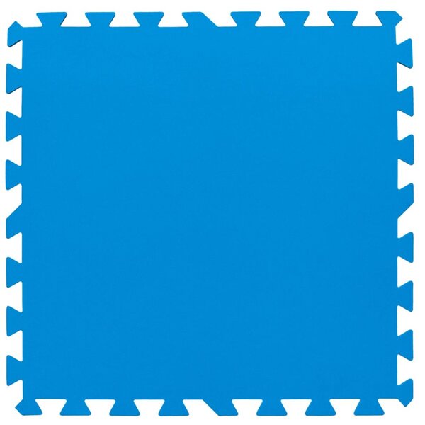 Bestway bâche de sol de piscine 9 pcs 50 x 50 cm bleu 14352