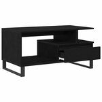 vidaXL Table basse Chêne noir 90 x 49 x 45 cm Bois d'ingénierie