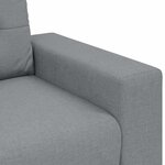 vidaXL Ensemble de Canapés avec coussin avec oreiller Gris tissu