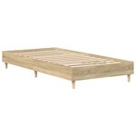 vidaXL Cadre de lit sans matelas chêne sonoma 100x200 cm