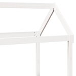 vidaXL Lit de jour avec toit blanc 80x200 cm bois de pin massif