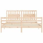vidaXL Cadre de lit sans matelas bois massif
