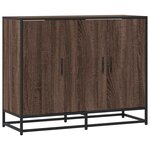 vidaXL Buffet chêne marron 94x35x76 cm bois d'ingénierie