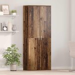 vidaXL Haut Armoire Bois ancien 70 x 33 5 x 180 cm Bois d'ingénierie