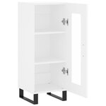 vidaXL Buffet blanc 34 5x34x90 cm bois d'ingénierie
