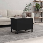vidaXL Table basse Noir 60x44 5x45 cm Bois d'ingénierie