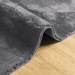 vidaXL Tapis HUARTE à poils courts doux lavable anthracite 240x340 cm