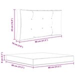 vidaXL Coussin de canapé d'extérieur 3 Pièces coloré Polyester