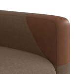 vidaXL Fauteuil inclinable Marron Tissu