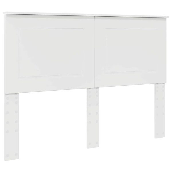 vidaXL Tête de lit Blanc brillant 150 cm Bois d'ingénierie