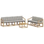 vidaXL Ensemble de canapés d'extérieur 8 pc Blanc et gris clair