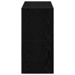 VidaXL Étagères à chaussures  2 pièces  empilables  chêne noir