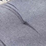 vidaXL Coussin de canapé palette Anthracite 120x80x10 cm