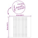 vidaXL Tapis de bain Uni Marron 59 x 40 cm bois