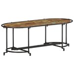 vidaXL Table basse 110x55x40 cm bois massif de récupération