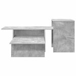 vidaXL Table console Gris béton 91 5 x 35 x 38 5 cm Bois d'ingénierie