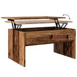 vidaXL Table basse vieux bois 80x50 5x41 5 cm bois d'ingénierie