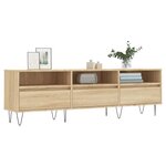 vidaXL Meuble TV chêne sonoma 150x30x44 5 cm bois d'ingénierie