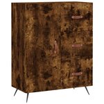 vidaXL Buffet haut Chêne fumé 69 5x34x180 cm Bois d'ingénierie