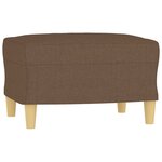 vidaXL Ensemble de canapés 4 Pièces avec coussins marron tissu