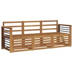vidaXL Ensembles de canapés 3 pc Bois d'Acacia Massif