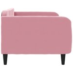 vidaXL Lit de repos rose 100x200 cm velours