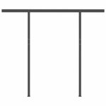 vidaXL Auvent manuel rétractable avec LED 3x2 5 m Crème