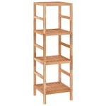vidaXL Étagère de salle de bain 35 5x35 5x112 5cm Bois massif de noyer