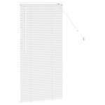 vidaXL Store de Fenêtre avec des rideaux Autre Blanc 60 x 130 cm Aluminium