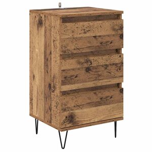 vidaXL Buffet Bois Ancien 40 x 35 x 70 cm Bois d'ingénierie et fer