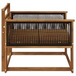 vidaXL Sofa de milieu extérieur Bois d'Acacia Massif Naturel