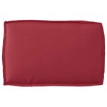 vidaXL Set de coussins de palette 2 Pièces Rouge bordeaux 60 x 60 x 12 cm