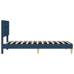 vidaXL Cadre de lit avec tête de lit Bleu 80 x 200 cm Tissu