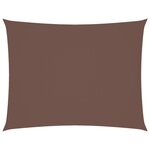 vidaXL Voile de parasol tissu oxford rectangulaire 5x6 m marron