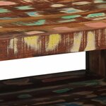 vidaXL Table basse multicolore 70x50x38 cm bois de récupération massif