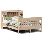 vidaXL Cadre de lit sans matelas 140x190 cm bois de pin massif