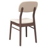 vidaXL Chaises à manger coussins 2 Pièces marron bois massif caoutchouc