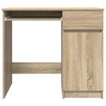 vidaXL Bureau chêne Sonoma 86x49x76 cm bois d'ingénierie