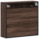 vidaXL Armoire à miroir de salle de bain chêne marron bois ingénierie