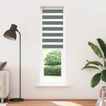 vidaXL Store zèbre gris foncé largeur du tissu 50 9 cm polyester