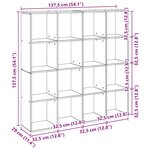 vidaXL Bibliothèque chêne artisanal 102x29x143 cm bois d'ingénierie