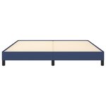 vidaXL Cadre de lit sans matelas bleu 160x200 cm tissu