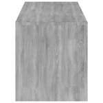 vidaXL Meuble TV avec lumières LED sonoma gris 120x35x40 cm