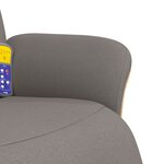 vidaXL Fauteuil inclinable de massage avec repose-pieds taupe tissu