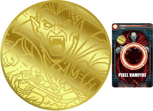 Monnaie PIXEL VAMPIRE 1/1000 Oz Or 12$ Liberia 2026 (PRÉCOMMANDE)